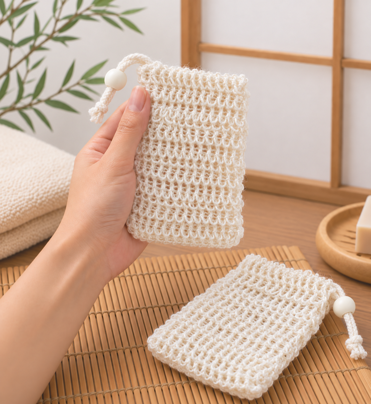 VeraNove exfoliërende zeepzakjes, set van 2